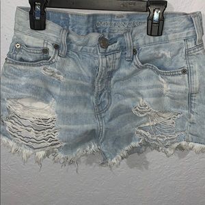 American Eagle Size 2 Distressed Jean Shorts